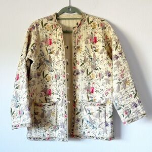 Reversible Cotton Chinese Inspired floral Print Jacket